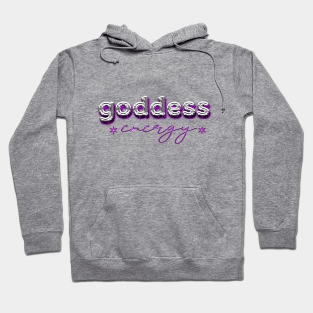 Goddess energy (purple) Hoodie by Sinmara